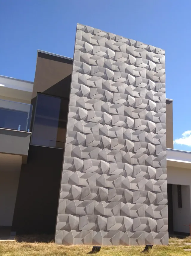 Fachada em Triseé, vista frontal