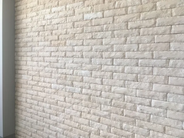 Parede interna em Stone branco