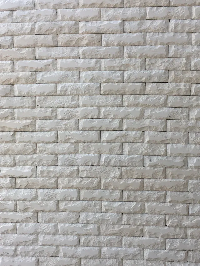 Stone branco em vista frontal